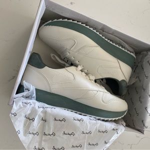 The cutest white and green sneakers from Lulu’s